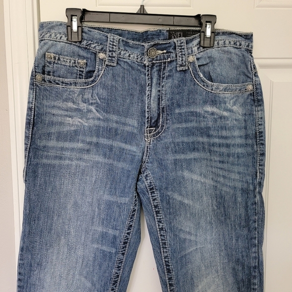 TK Axel Treadwell Relaxed Straight Denim Jeans Mens 32 X 34 - Picture 2 of 15